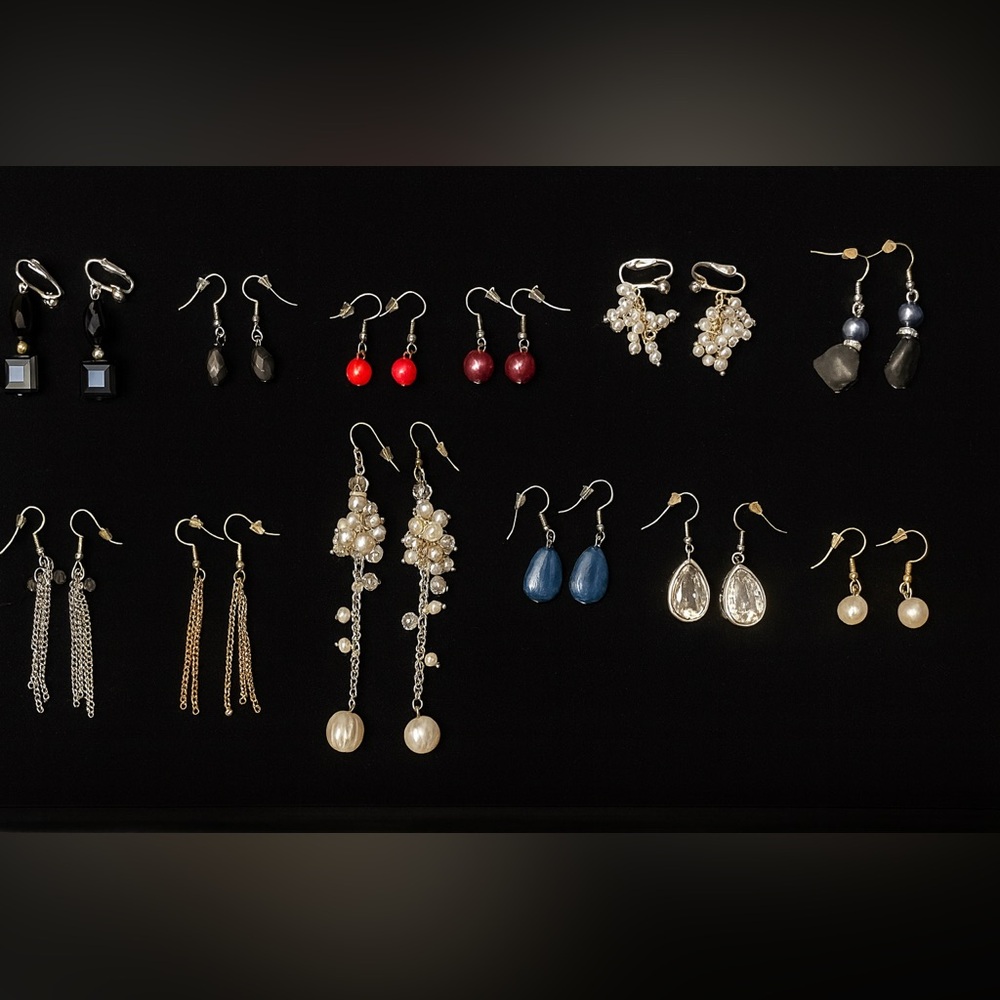 Elegant Pearl and Crystal Drop Earrings